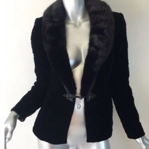 NEW Valentino Boutique black mink